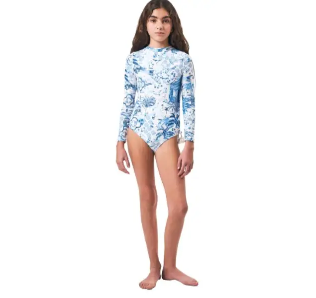 Traje de Baño Manga Larga HOLLY LAND KIDS – Protección Solar y Estampado Tropical 1269561