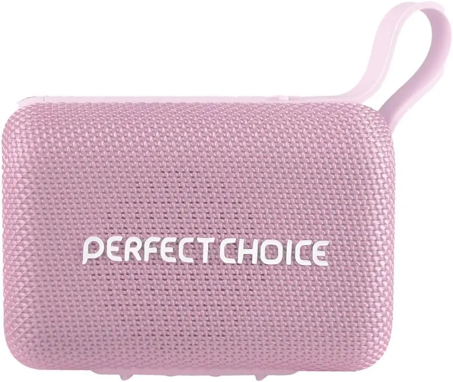 Bocina Portátil Perfect Choice Sugary Rosa Bluetooth 35h y Compacta