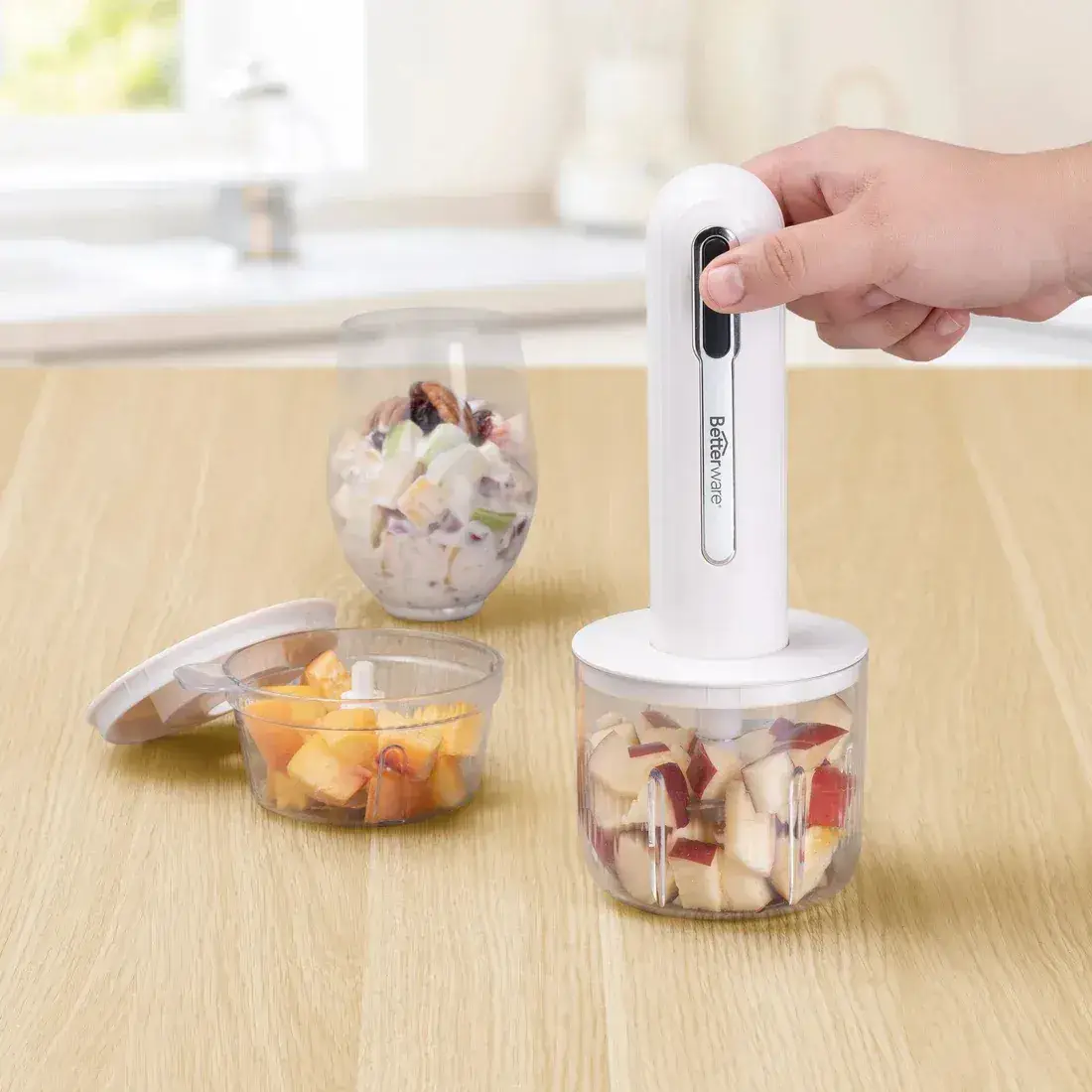 Picador Betterware Gira Chopper Smart Recargable Práctico y Rápido