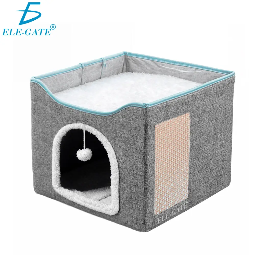 Cama Plegable tipo Cubo para Gato