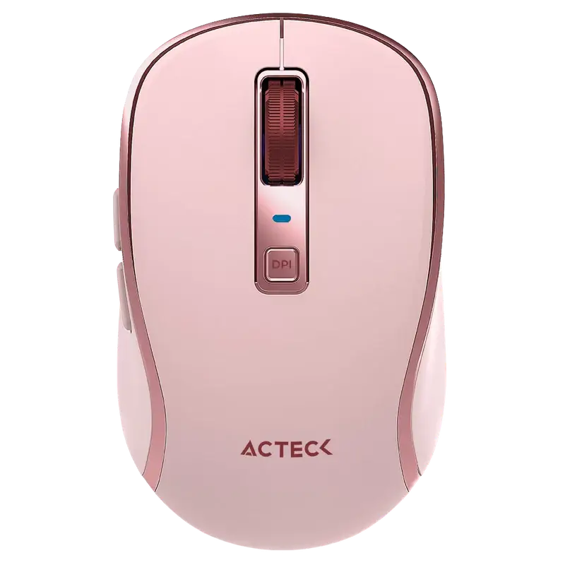 Mouse Acteck Optimize Trip Pro MI580 Rosa Inalámbrico Recargable Dual Mode