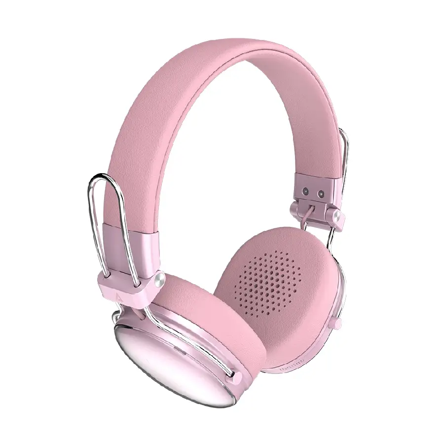 Audífonos Acteck Luxe Chic HP710 Rosa Bluetooth Cancelación de Ruido