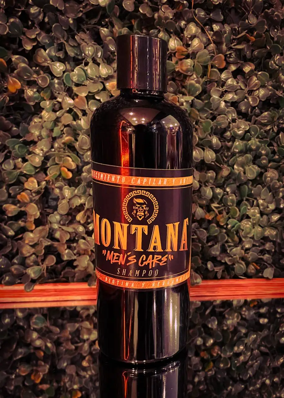 MONTANA - Shampoo con Minoxidil, Biotina y Bergamota – Anti-Caída, Crece Pelo y Fortalece Raíz | Tratamiento Capilar para Hombre