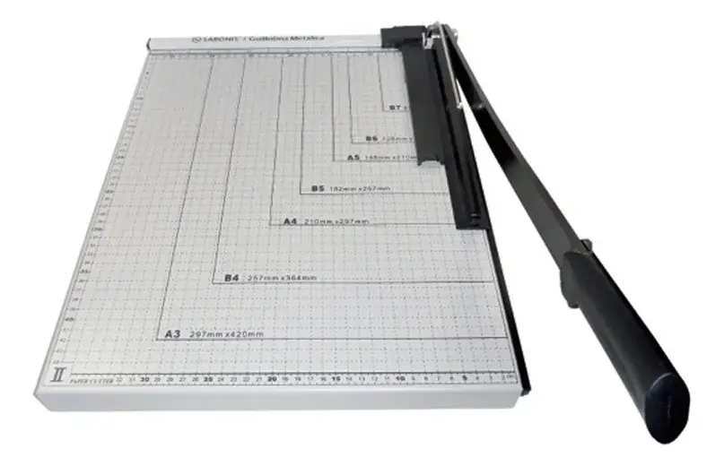 Guillotina manual de metal Sabonis de 18 x 15 pul., artículos de regreso a la escuela, útiles escolares