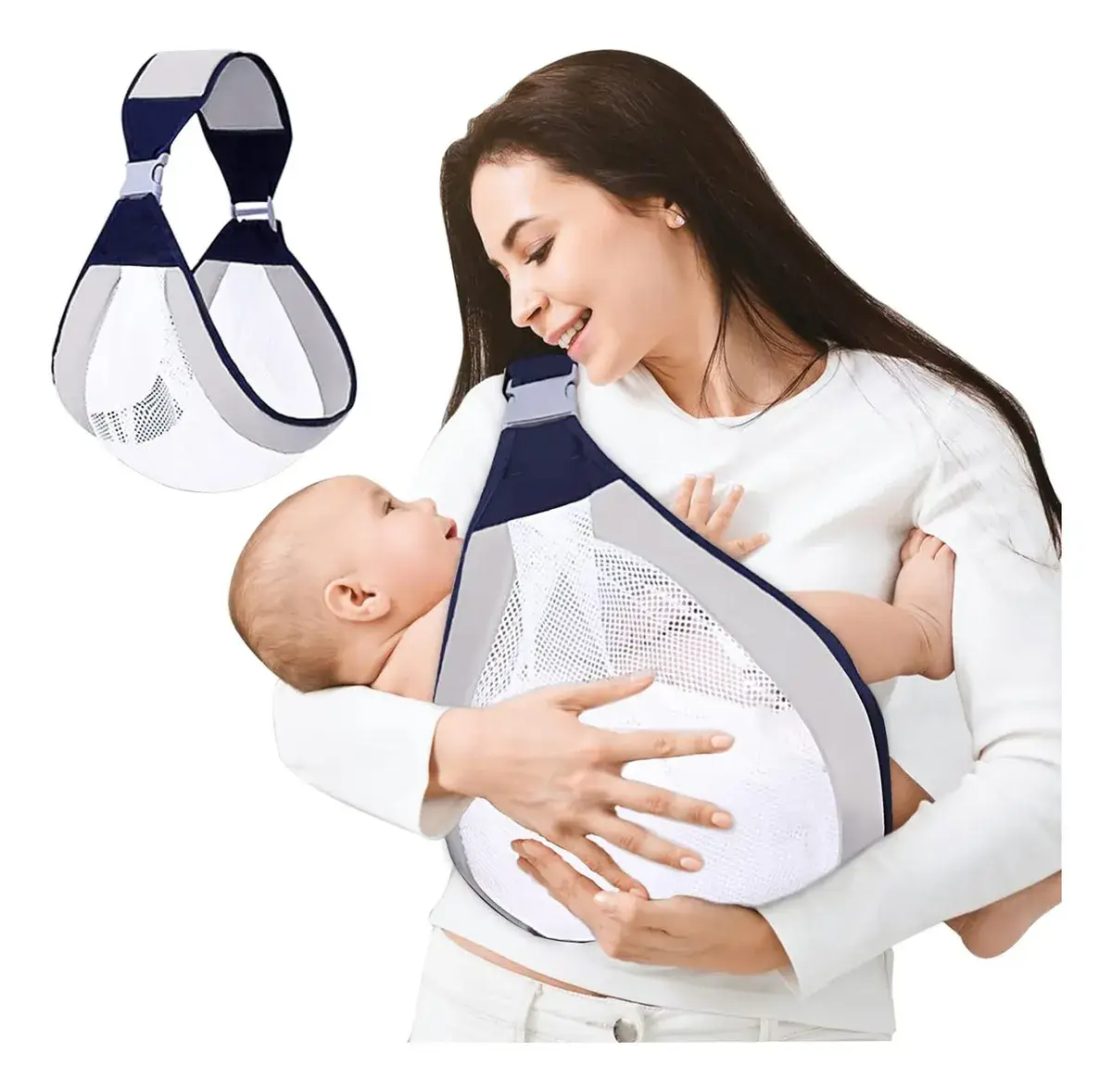 👶 Portabebé Tipo Koala 🐨 Súper Cómodo, Fresco y Ajustable para Mamá y Bebé 💕