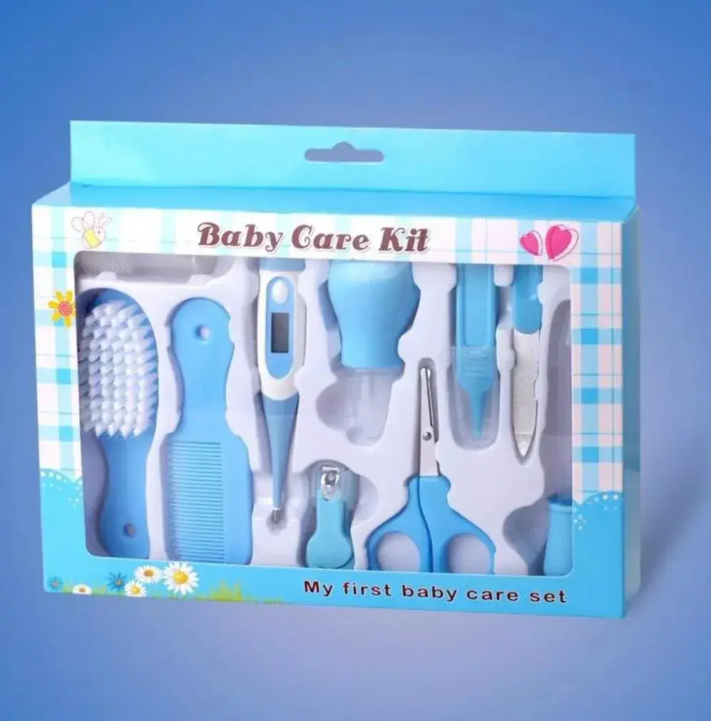👶 Kit de Aseo para Bebé 💙 ¡10 Piezas Esenciales en un Solo Estuche!